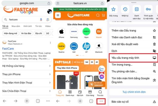 Cách chuyển trên các thiết bị