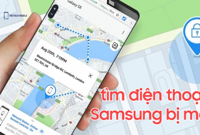 tìm điện thoại samsung bị mất bằng gmail